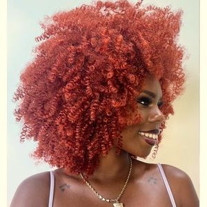 Mica- ginger quality synthetic wig